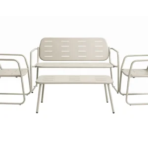 HEM Personen Stahl-Lounge-Set - Ecru Aktuell