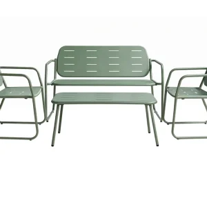 HEM Personen Stahl-Lounge-Set - Green Sonderangebot