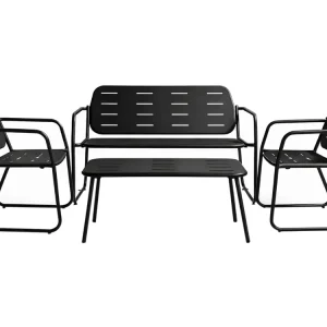 HEM Personen Stahl-Lounge-Set - Black Zertifiziert
