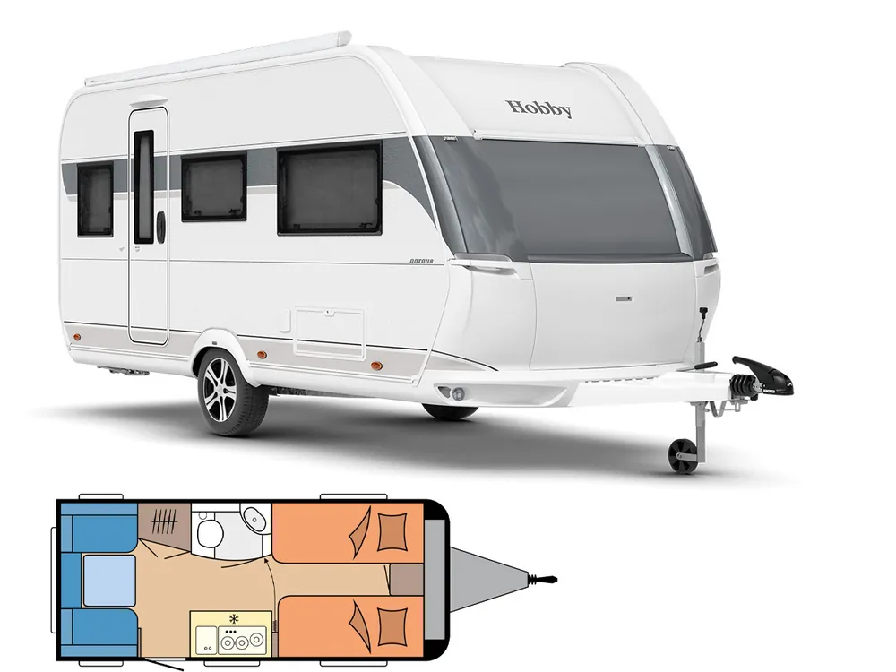 Hobby De Luxe 460 UFE 2026 Aktions-Modell Wohnwagen Schneller Versand