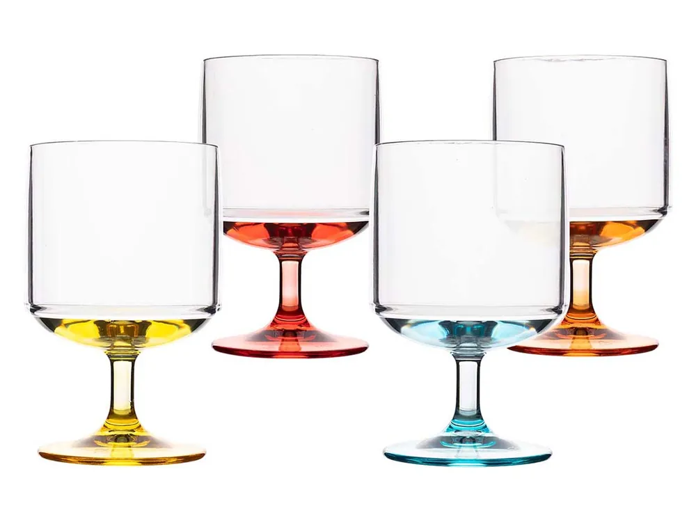 Gimex Colour Line Rainbow 285 ml Weinglas - Set von 4 Top-Seller
