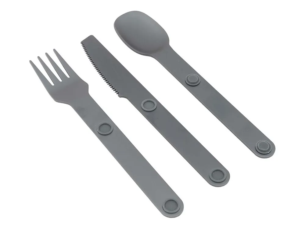 Bo-Camp Aluminium 3-Teiliges Besteckset Geprüft