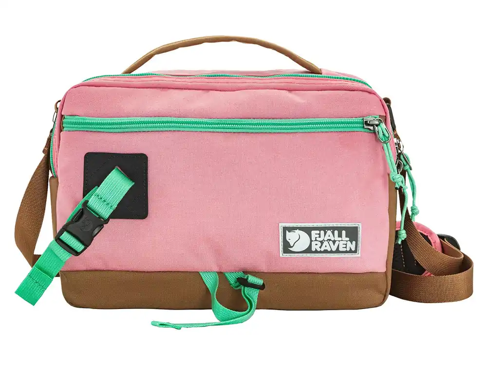 Fjällräven Vardag Schultertasche 6 – Poppy Pink / Khaki Dust Sonderaktion