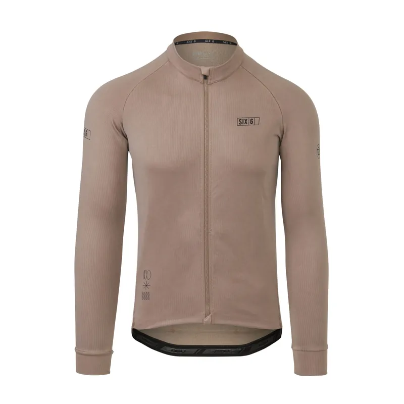 AGU Classic SIX6 Langarm Herren Trikot - Brown Schnäppchen
