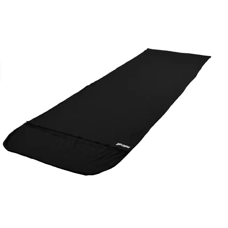 Expressversand Mivall Inlett Decke Jersey 225x75cm schwarz Hüttenschlafsack