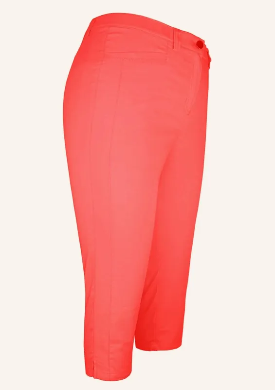 Letzte Chance Adelina Hose 3/4 Länge Capri koralle