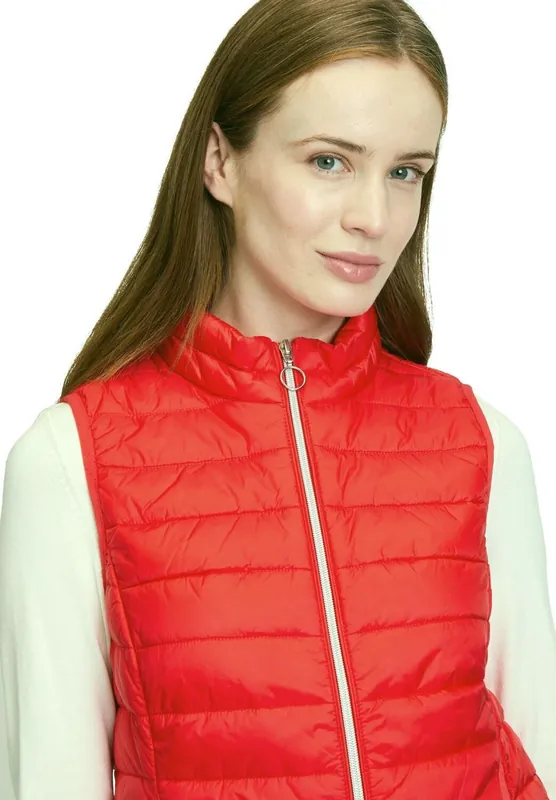 Top-Seller Betty Barclay Damen leichte Steppweste rot