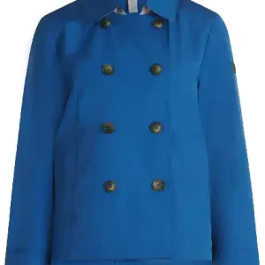 Neu Betty Barclay Jacke Trenchcoatstil mittelblau