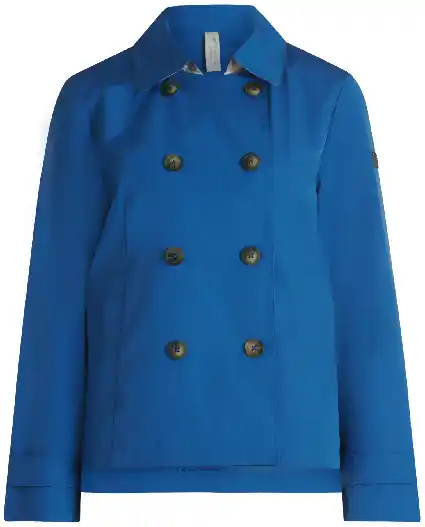 Neu Betty Barclay Jacke Trenchcoatstil mittelblau