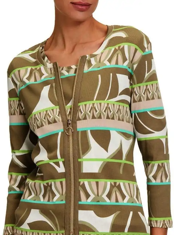 Betty Barclay Shirtjacke Grün/Khaki Super-Preis