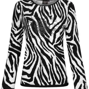 Neuheit Canyon Women Sports Sweatshirt Animal black-white