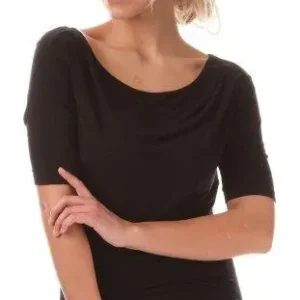 Abverkauf Nord Blanc Damen Fitnessshirt feminin schwarz