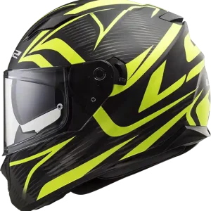 LS2 Helm Stream Evo Jink matt black H-V yellow FF320 Versand Am Gleichen Tag