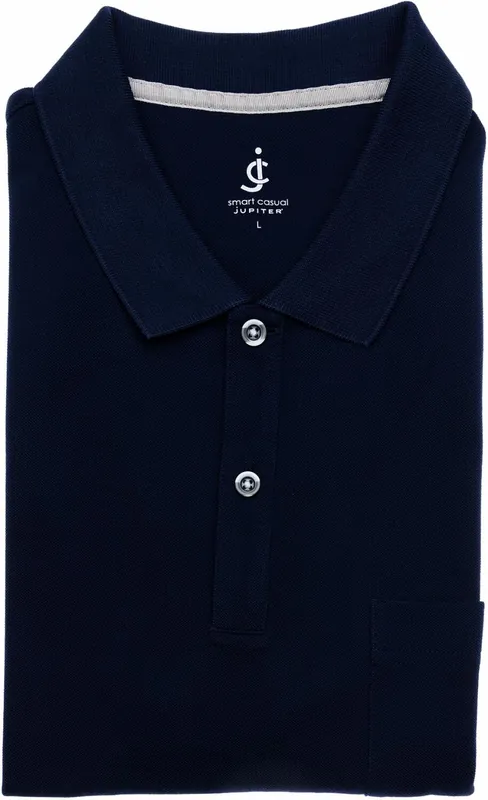 Jupiter Poloshirt Dunkelblau Billig