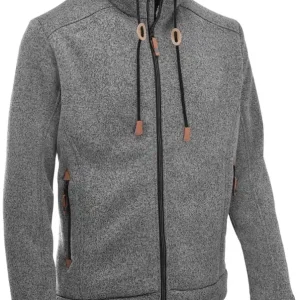 Echt Maul Lichtenau Strickfleecejacke grau
