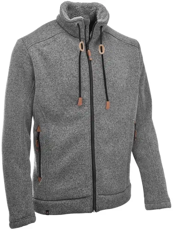 Echt Maul Lichtenau Strickfleecejacke grau