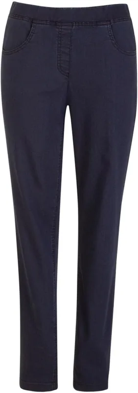 Adelina 4-Pocket Jeans Garmentdyed blue Garantierte Lieferung