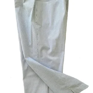 Adelina Hose Caprihose blau-weiss Seersucker Optik Neu Im Sortiment