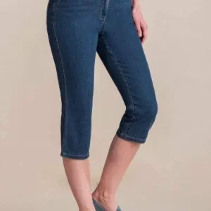 Kracherpreis Adelina Jeanshose 4-Pocket Jeans 3/4 Länge