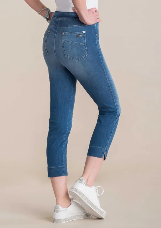 Zertifiziert Adelina Jeanshose Powerstretch 7/8 Schlupfhose