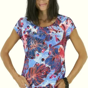 Must-Have Seidel Blusenshirt Kappenarm Flower