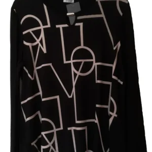 Seidel Blusenshirt schwarz-sand Modern Art Mega-Angebot