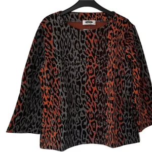 UNO PIU Damen Pullover 3/4 Arm orange/grau/schwarz Top-Seller