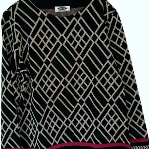 Online Kaufen UNO PIU Damen Pullover schwarz-sand-fuchsia