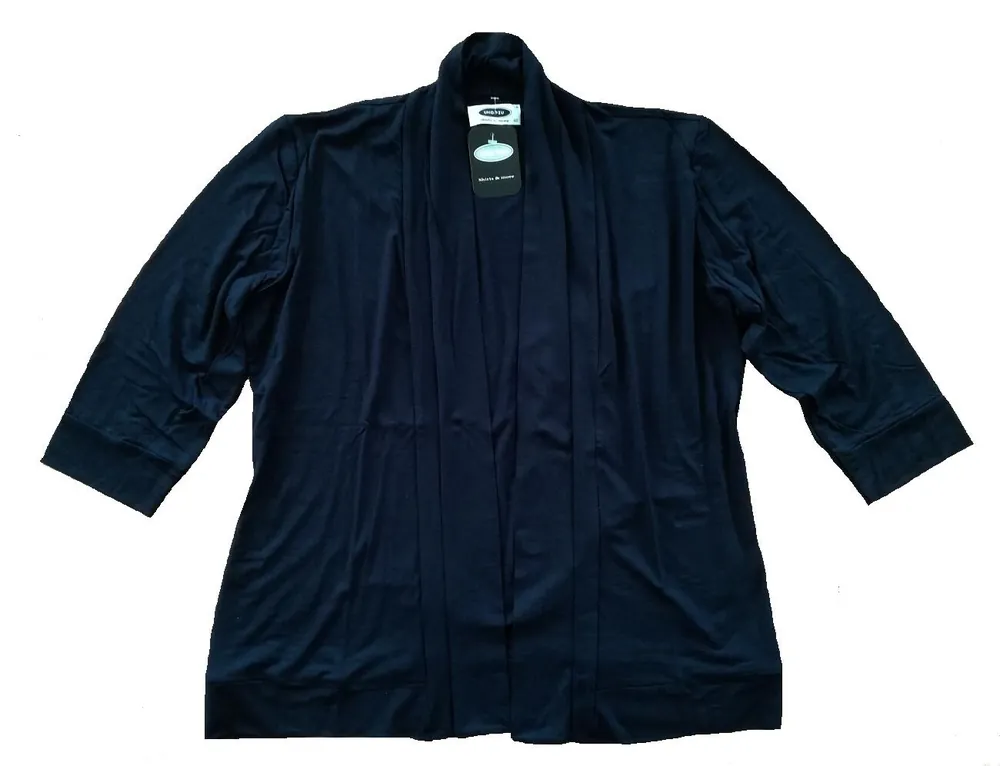 Preisreduziert UNO PIU Damen Shirtjacke marineblau Cardigan