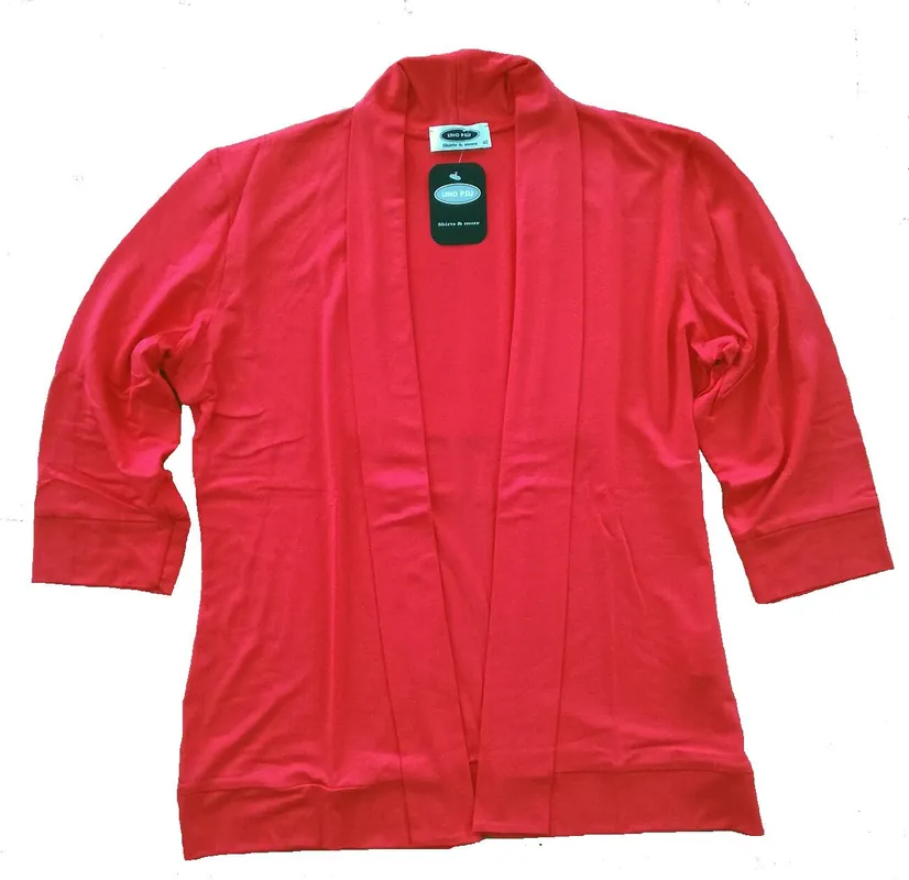 Sonderangebot UNO PIU Damen Shirtjacke rot Cardigan