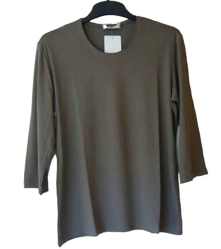 UNO PIU Damen Shirt 3/4 Arm Taupe Finale Aktion