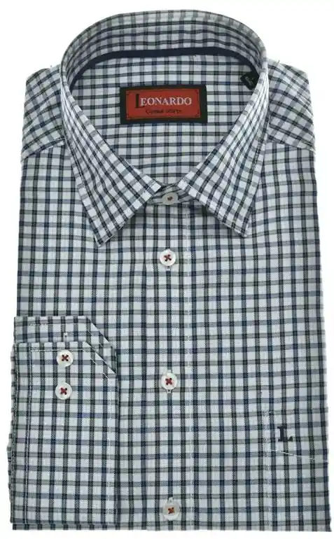 Neuheit Leonardo Casual Shirt Kariert blau-grün-weiss kariert
