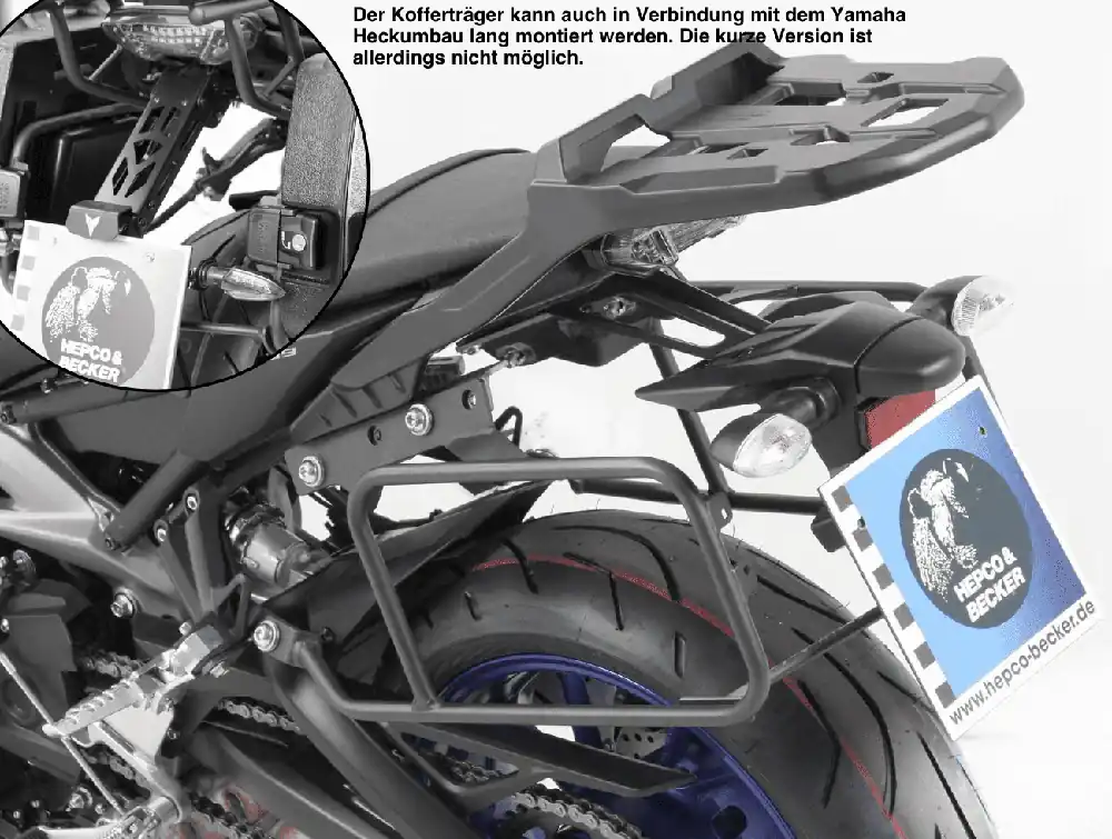Neu Im Sortiment Seitenkofferträger Lock-it für Kombination mit Original-Gepäckbrücke anthrazit für Yamaha MT-09 (2013-2016)