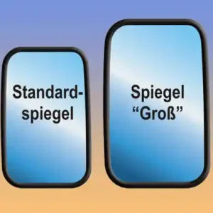 Must-Have Spiegelkopf "Groß", ca. 245 x 145 mm, Defender / Serie III