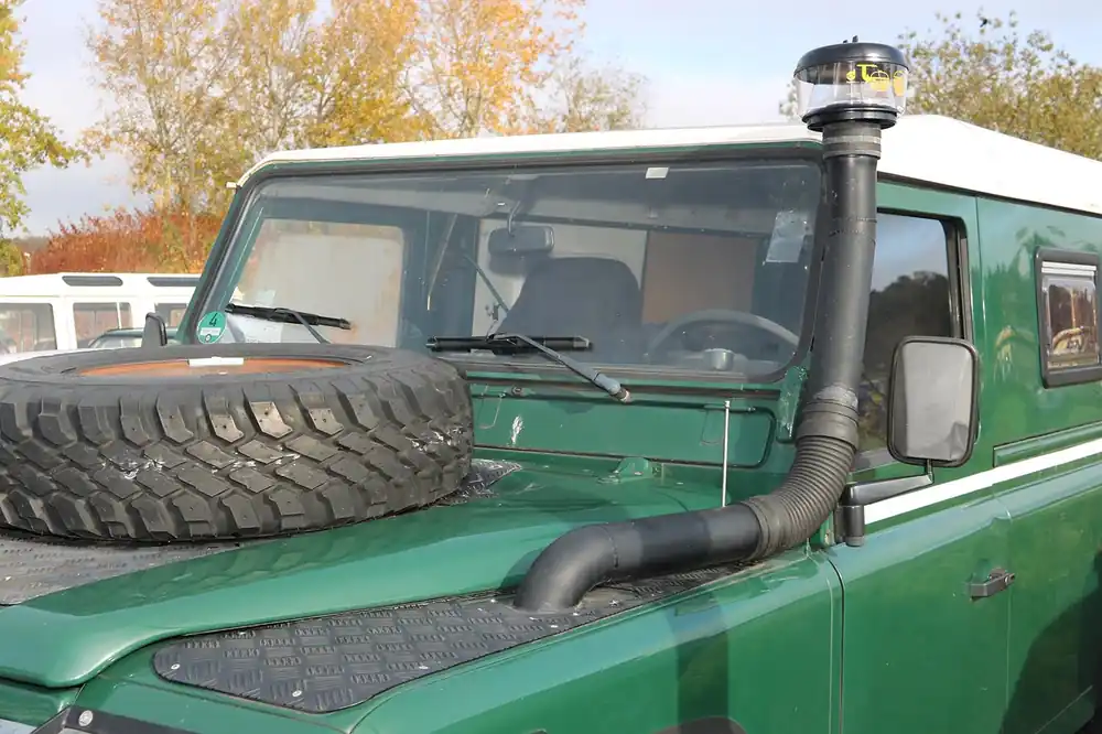 Versand Am Gleichen Tag Erhöhte Luftansaugung, Land Rover Defender Td5, Alu inkl. Umbausatz Fahrerseite