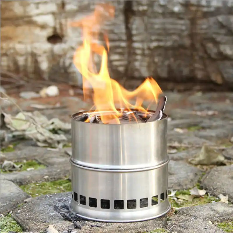 Aktuell Outdoor-Kocher, Vielstoffbrenner, für Holz oder Alkohol