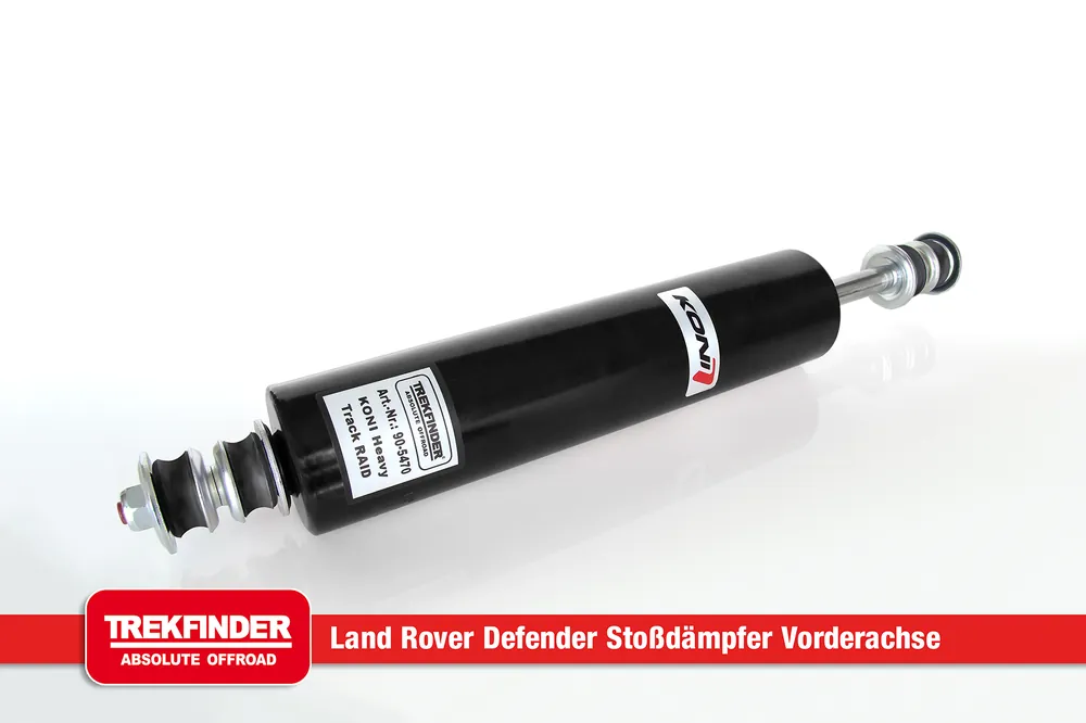 Markenprodukt Stoßdämpfer TREKFINDER für LAND ROVER Defender 90 / 110 / 130 Vorderachse von KONI RAID