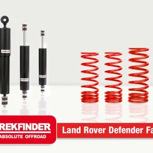 Versand Am Gleichen Tag Höherlegungsfahrwerk für LAND ROVER Defender 90 mit RAID Dämpfern von TREKFINDER ca. + 40 Millimeter