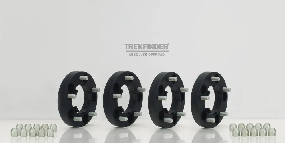 Neuheit TREKFINDER Spurverbreiterungen für Land Rover Defender 90/110, 46mm pro Achse