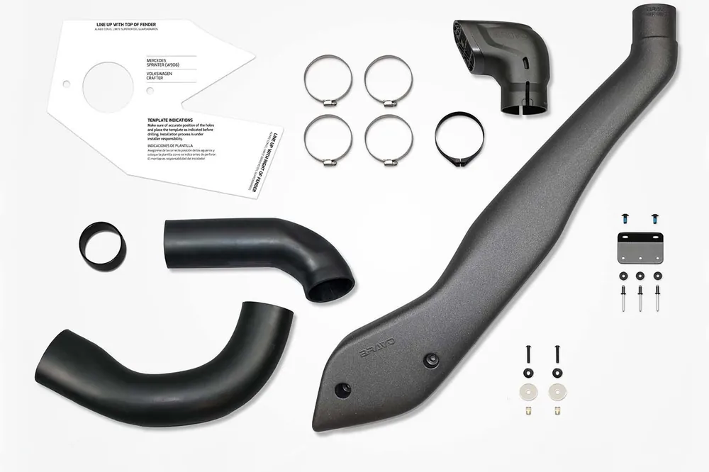 Luftansaugung Bravo Snorkel / Schnorchel, für Mercedes Sprinter W906 (MY2006-2018) & VW Crafter Jetzt Bestellen