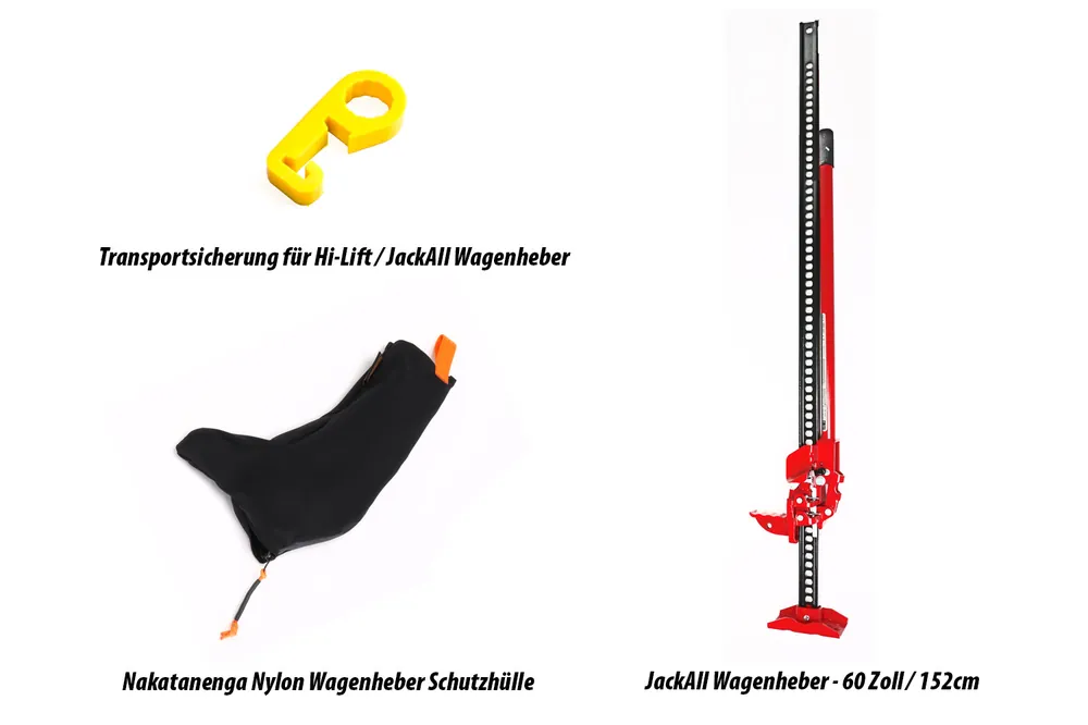 Sofort Bestellen Wagenheber Bundles - Wagenheber, Transportsicherung und Schutzhülle