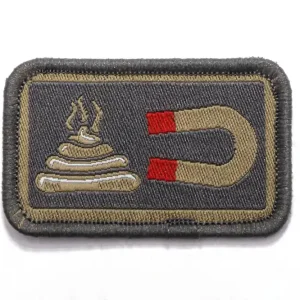 Morale Patch - SHIT MAGNET, gewebt Neue Kollektion