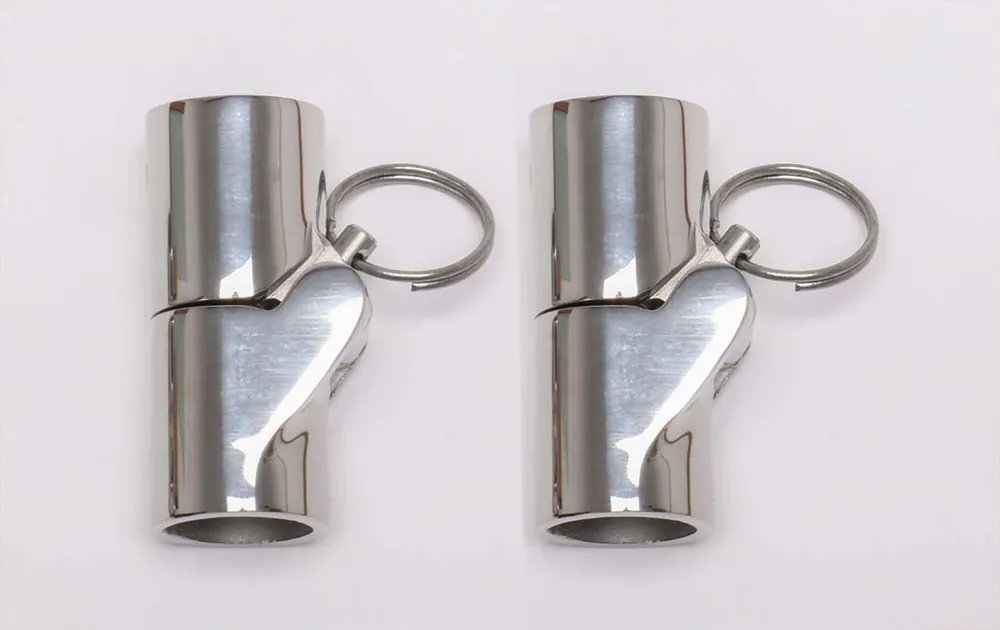 Echt 2er Set Gelenk mit Steckbolzen A4 für Rohr 25mm