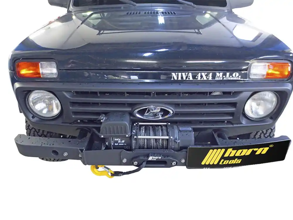 Echt Seilwindensystem für Lada Niva Taiga inkl. Stoßstange, 2,3to