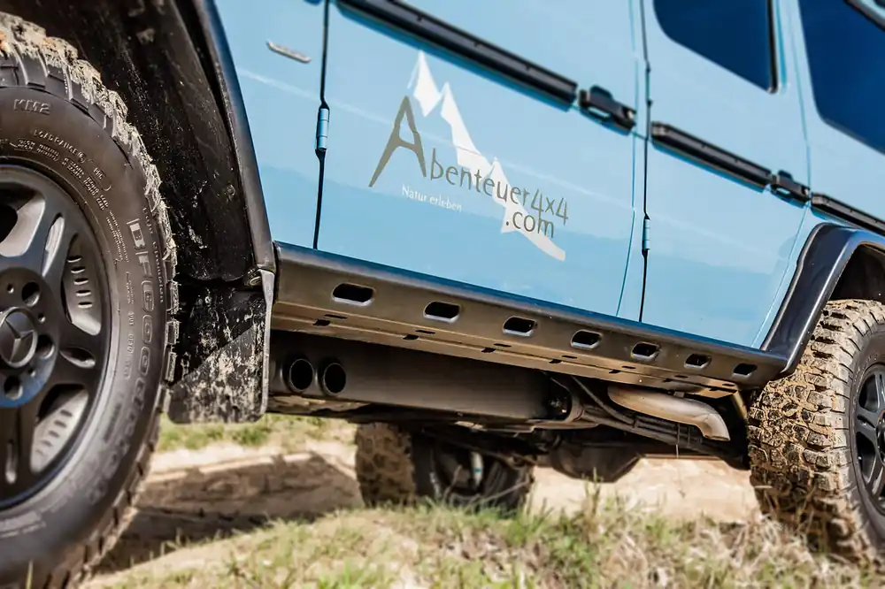 Ausverkauf ABNTR4X4 Rockslider Mercedes G-Klasse, Edelstahl schwarz, Paar