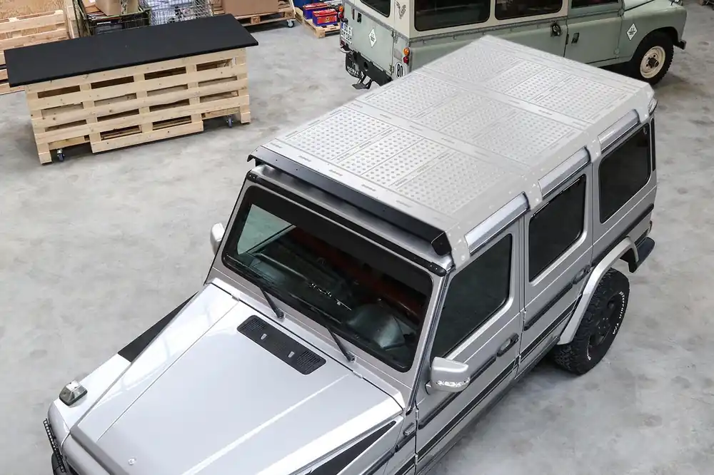 Markenprodukt CargoBear Windschott für Mercedes G Dachträger CargoBear
