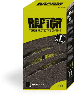 U-POL RAPTOR Beschichtung - 1 Bottle Kit, Beschichtung & Härter, schwarz Preisreduziert