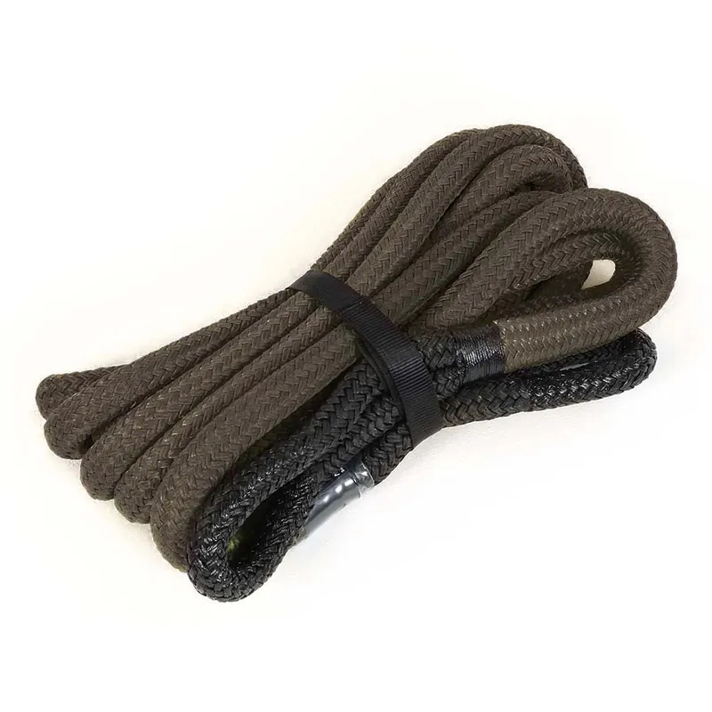 Meistverkauft BEAR ROPE Kinetisches Bergeseil KERR 19mm/24mm stark, 8m lang, Bruchlast 8.600kg/13.000kg, oliv