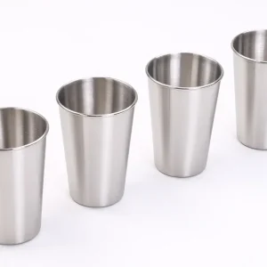 Edelstahl Becher 4er-Set Rabatt