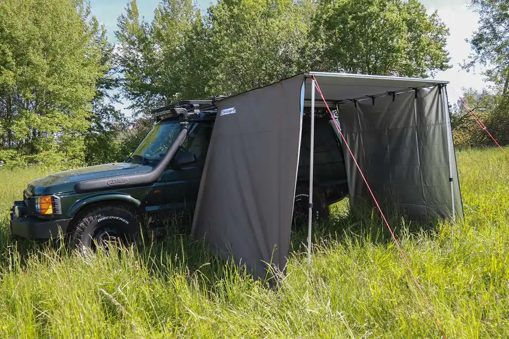 Neuheit Seitenteil für Roof Lodge Evolution2 Awning / Markise, steingrau